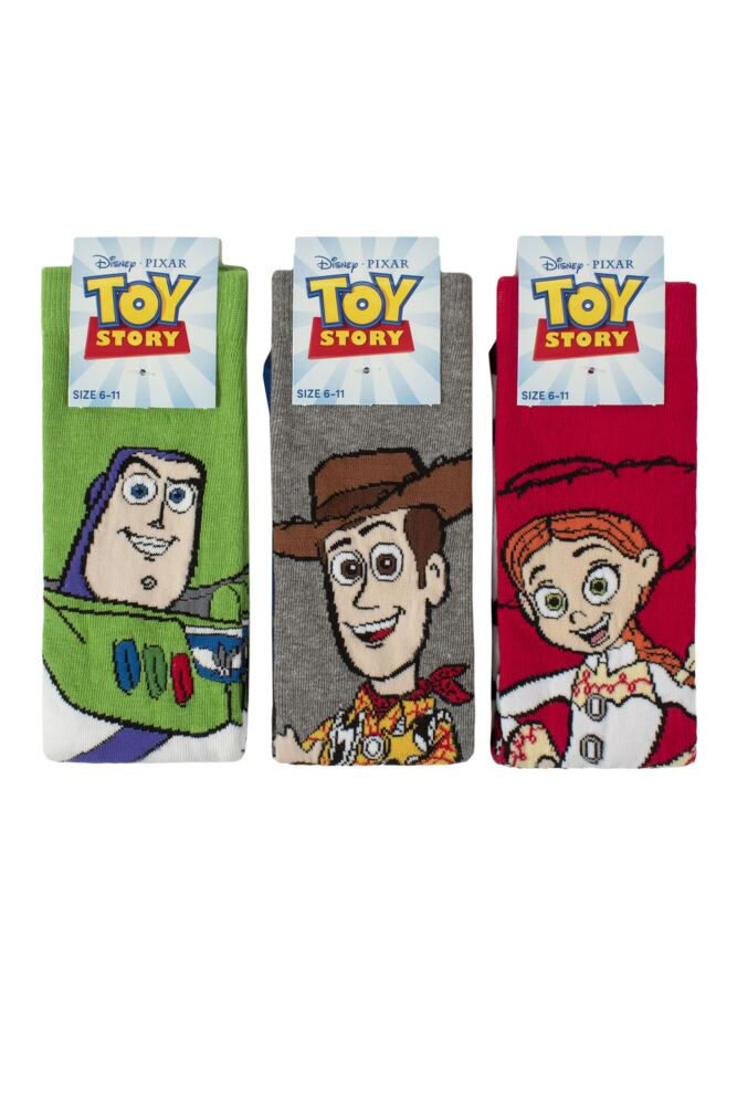 sockshop Film & TV CharactersMens and Womens Toy Story Woody Buzz Lightyear and Jessie Socks 3-Pair
