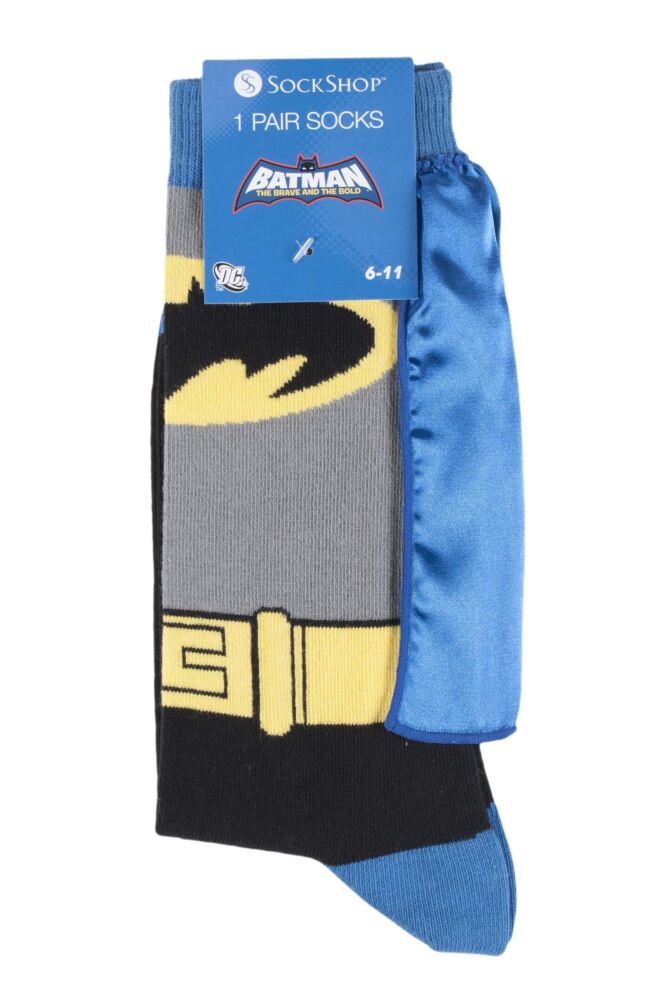 sockshop Film & TV CharactersMens Cotton Batman Cape Socks