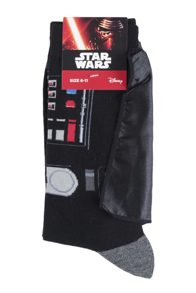 sockshop Film & TV CharactersMens Cotton Disney Star Wars Darth Vader Cape Socks