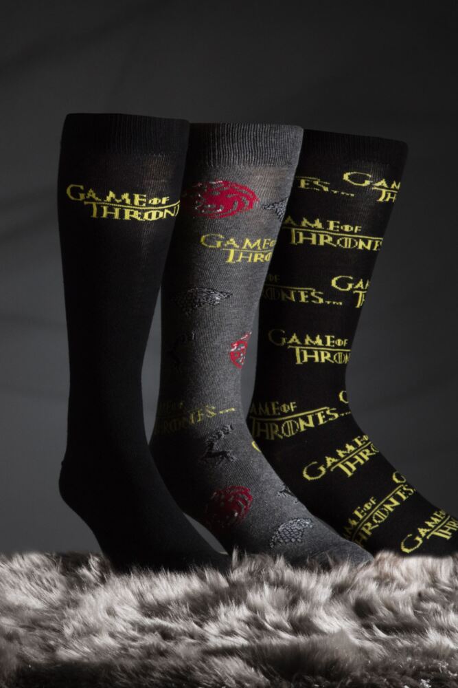 Sockshop Film & TV CharactersMens Cotton Game Of Thrones Socks 3-Pair