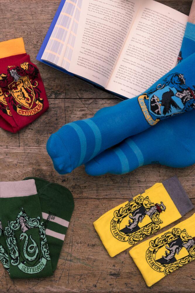 Sockshop Film & TV CharactersMens Cotton Harry Potter House Badge Socks 4-Pair