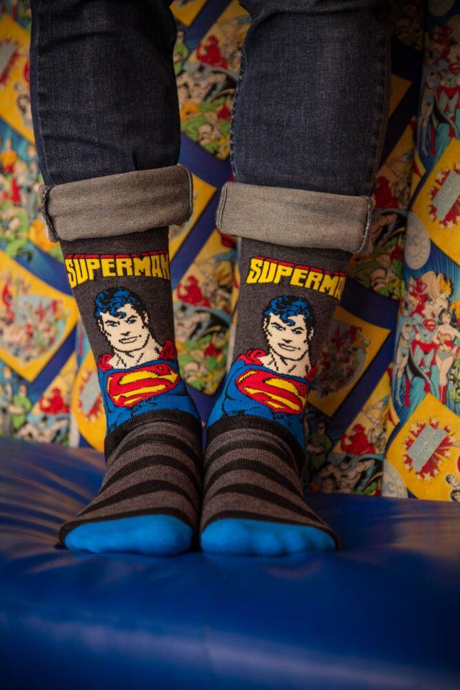 Sockshop Film & TV CharactersMens Cotton Justice League Aquaman Flash Superman Batman & Wonder Woman Socks