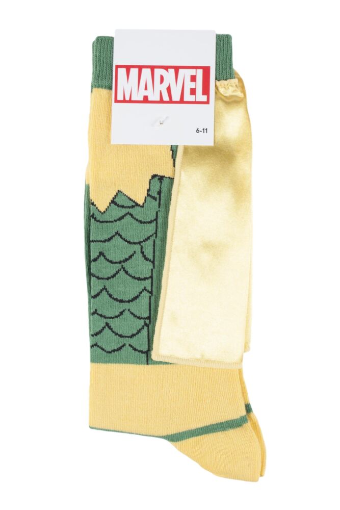 sockshop Film & TV CharactersMens Cotton Marvel Loki Cape Socks
