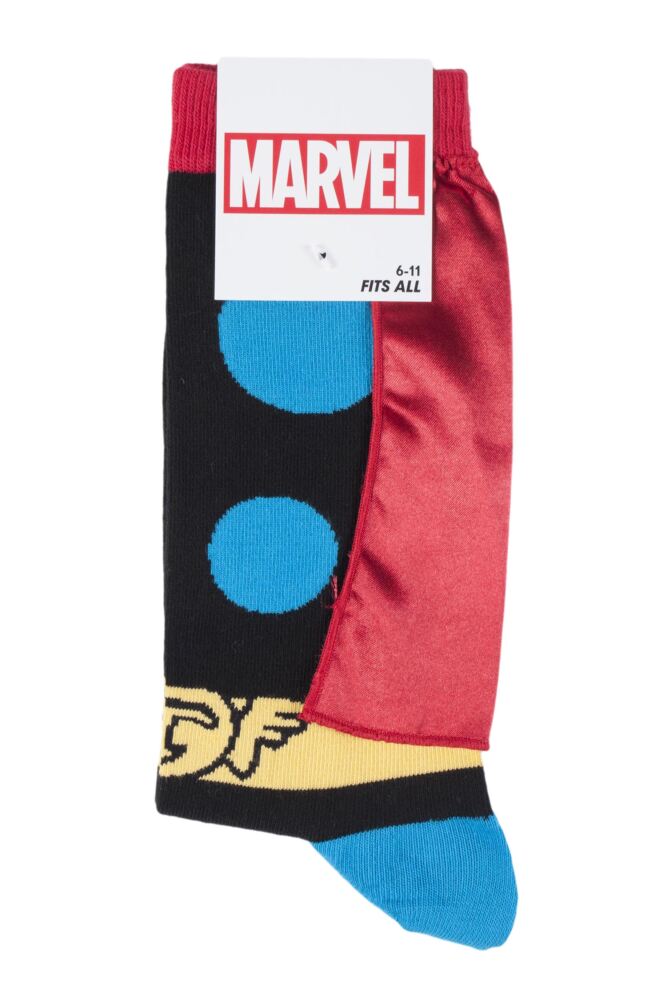 sockshop Film & TV CharactersMens Cotton Marvel Thor Cape Socks