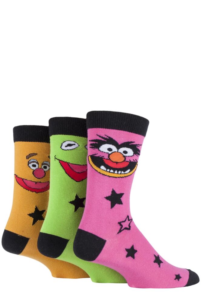 sockshop Film & TV CharactersMens Cotton Muppets Socks 3-Pair