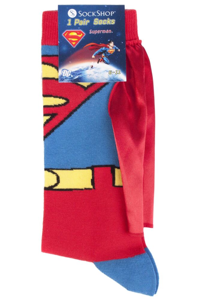 sockshop Film & TV CharactersMens Cotton Superman Cape Socks