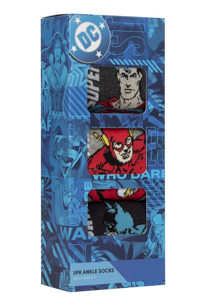 Sockshop Film & TV CharactersMens DC Heroes Gift Boxed Cotton Socks 3-Pair