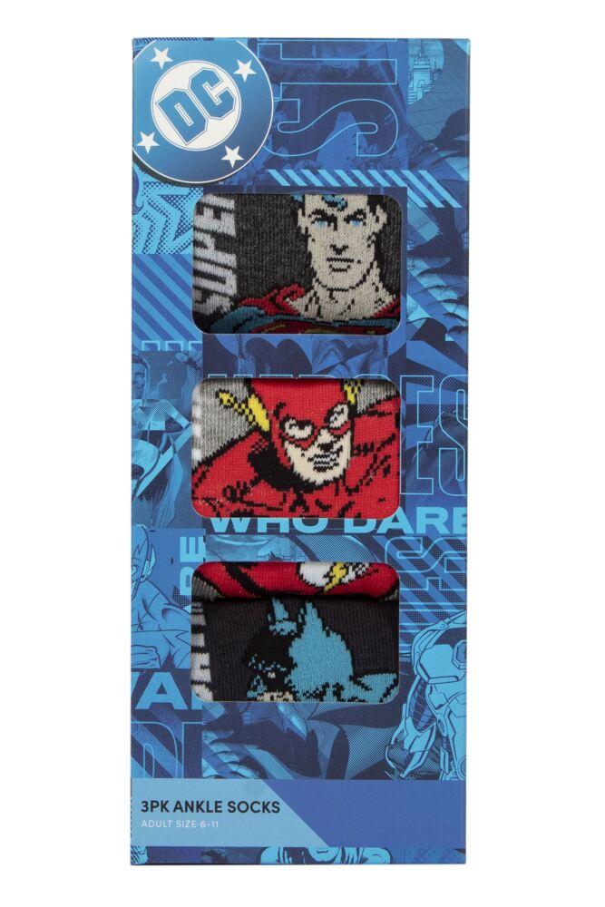 sockshop Film & TV CharactersMens DC Heroes Gift Boxed Cotton Socks 3-Pair