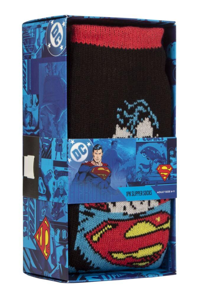 Sockshop Film & TV CharactersMens DC Superman Gift Boxed Slipper Socks