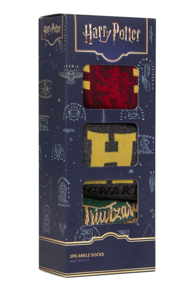 Sockshop Film & TV CharactersMens Harry Potter Gift Boxed Cotton Socks 3-Pair