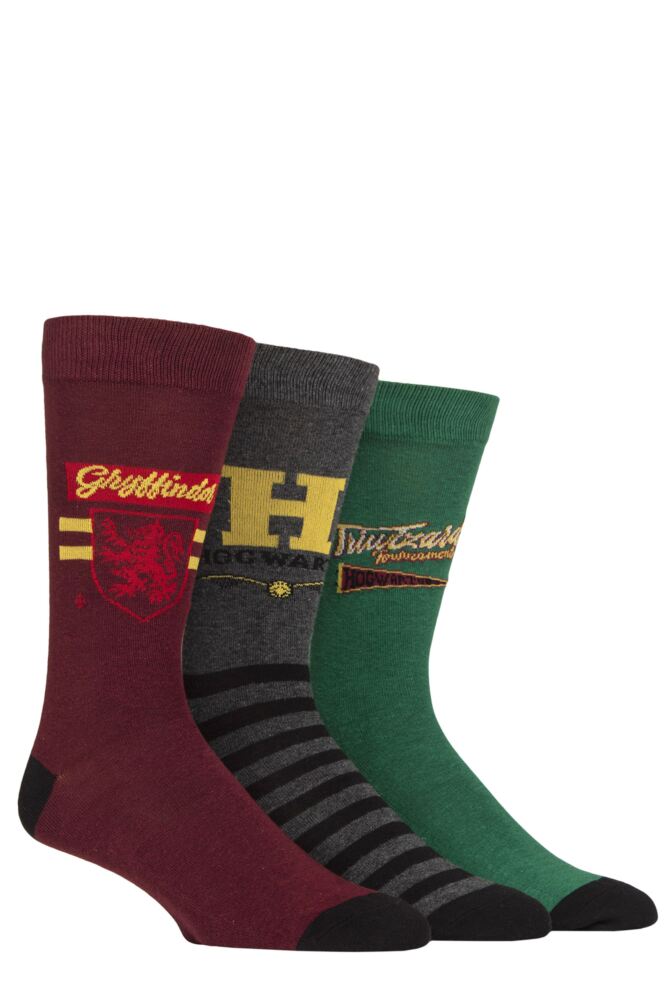 Sockshop Film & TV CharactersMens Harry Potter Gift Boxed Cotton Socks 3-Pair