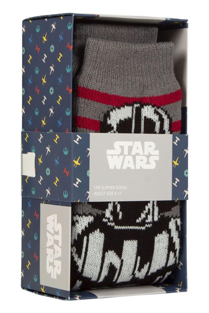 Sockshop Film & TV CharactersMens Star Wars Darth Vader Gift Boxed Slipper Socks