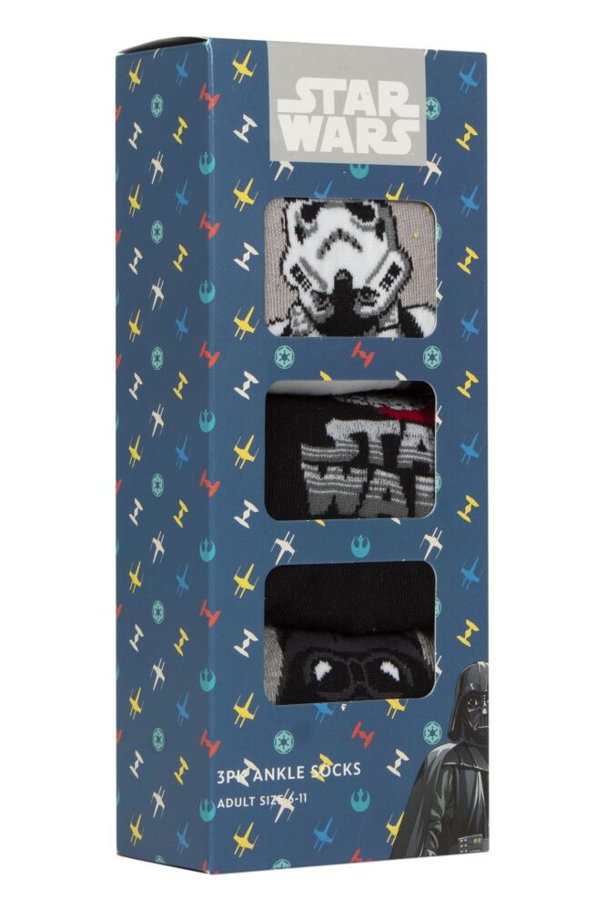 Sockshop Film & TV CharactersMens Star Wars Empire Gift Boxed Cotton Socks 3-Pair