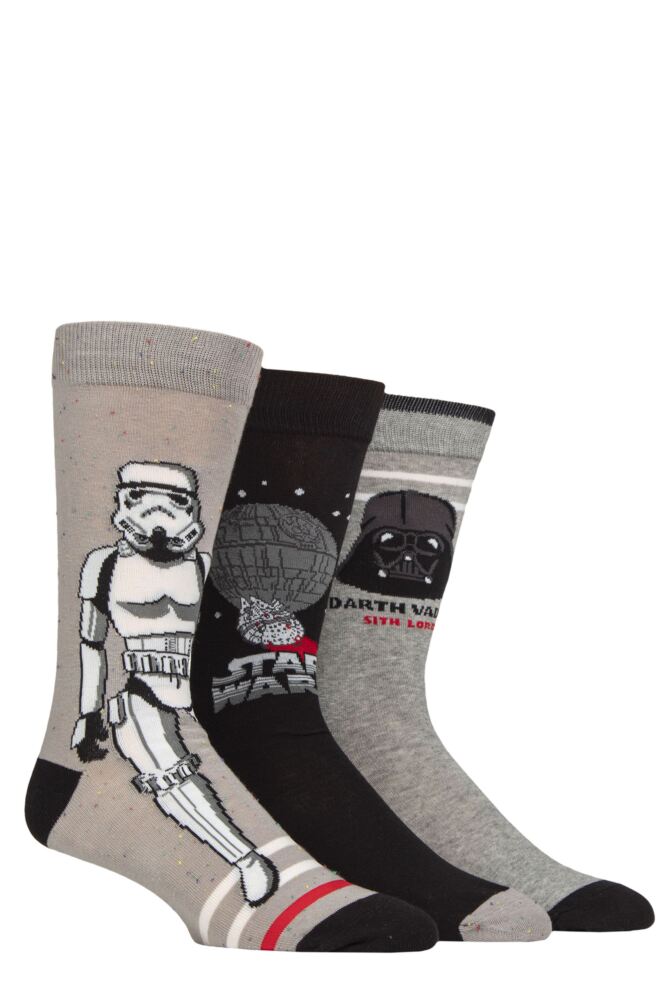 Sockshop Film & TV CharactersMens Star Wars Empire Gift Boxed Cotton Socks 3-Pair