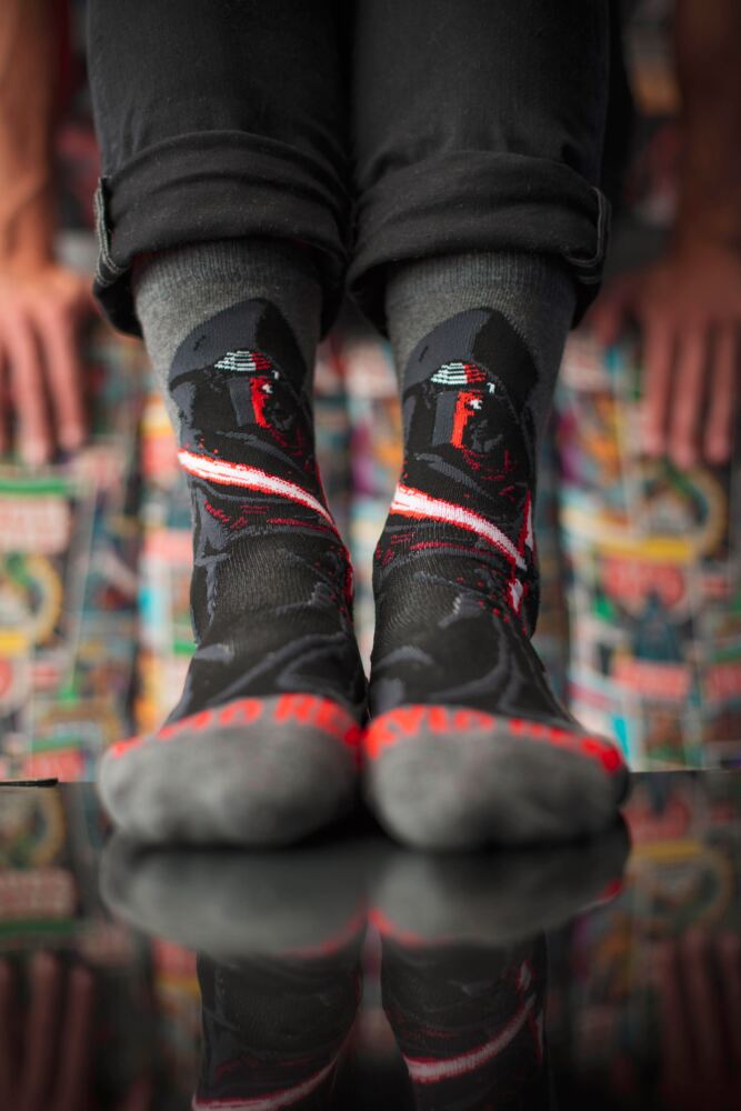 sockshop Film & TV CharactersMens Star Wars Kylo Ren Captain Phasma & Storm Trooper Socks 3-Pair