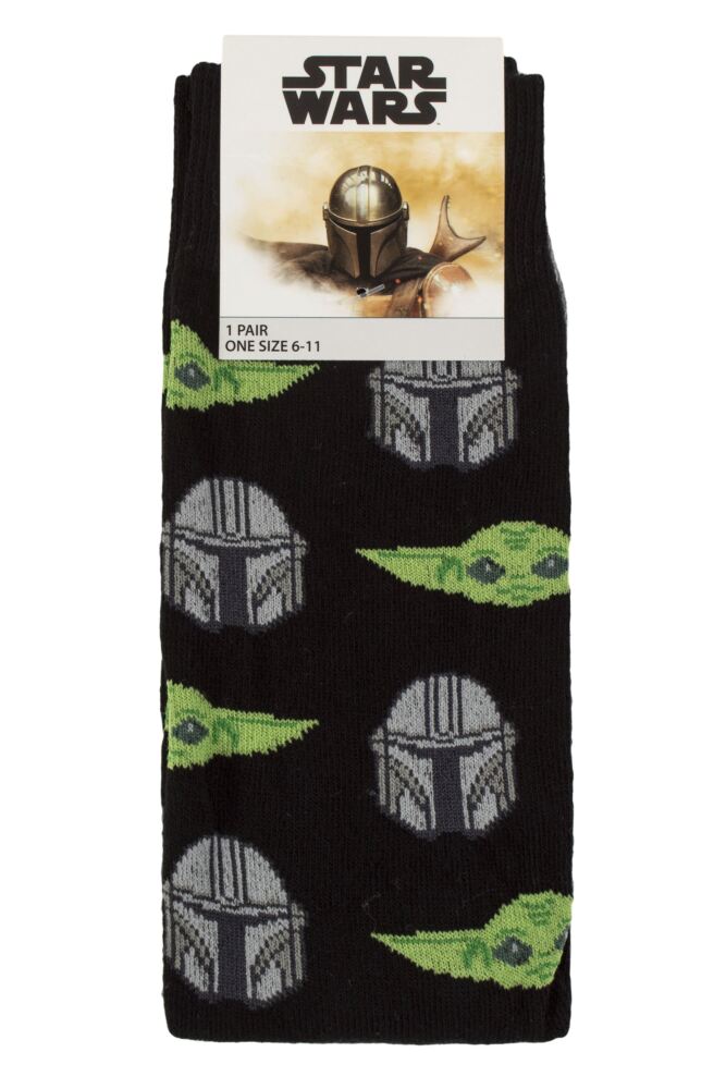 sockshop Film & TV CharactersMens Star Wars The Mandalorian Cotton Socks – 1 Pair