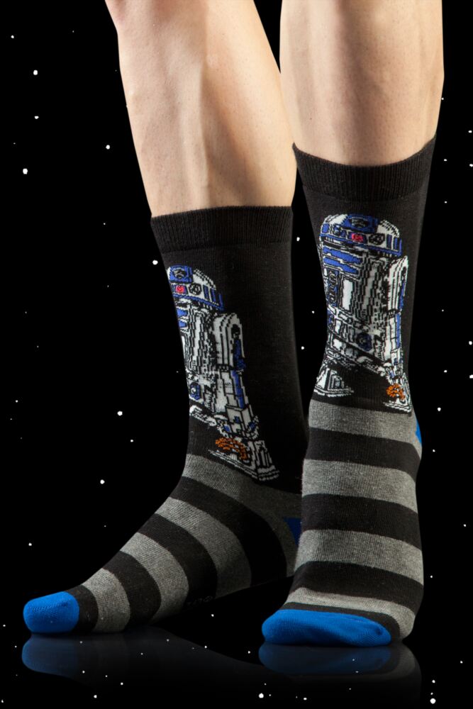 Sockshop Film & TV CharactersMens Star Wars Yoda Chewbacca C-3P0 R2-D2 & Han Solo Socks 5-Pair
