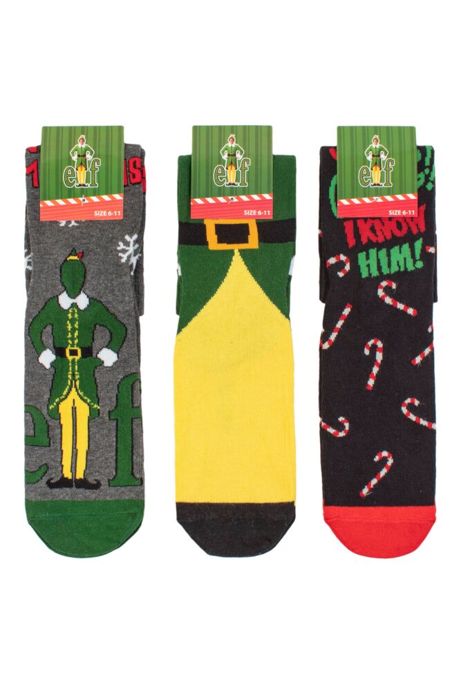 sockshop Film & TV CharactersMens & Womens Cotton Elf Socks 3-Pair