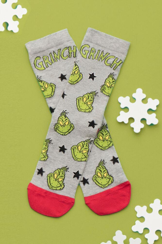 Sockshop Film & TV CharactersMens & Womens Cotton Grinch Socks 3-Pair