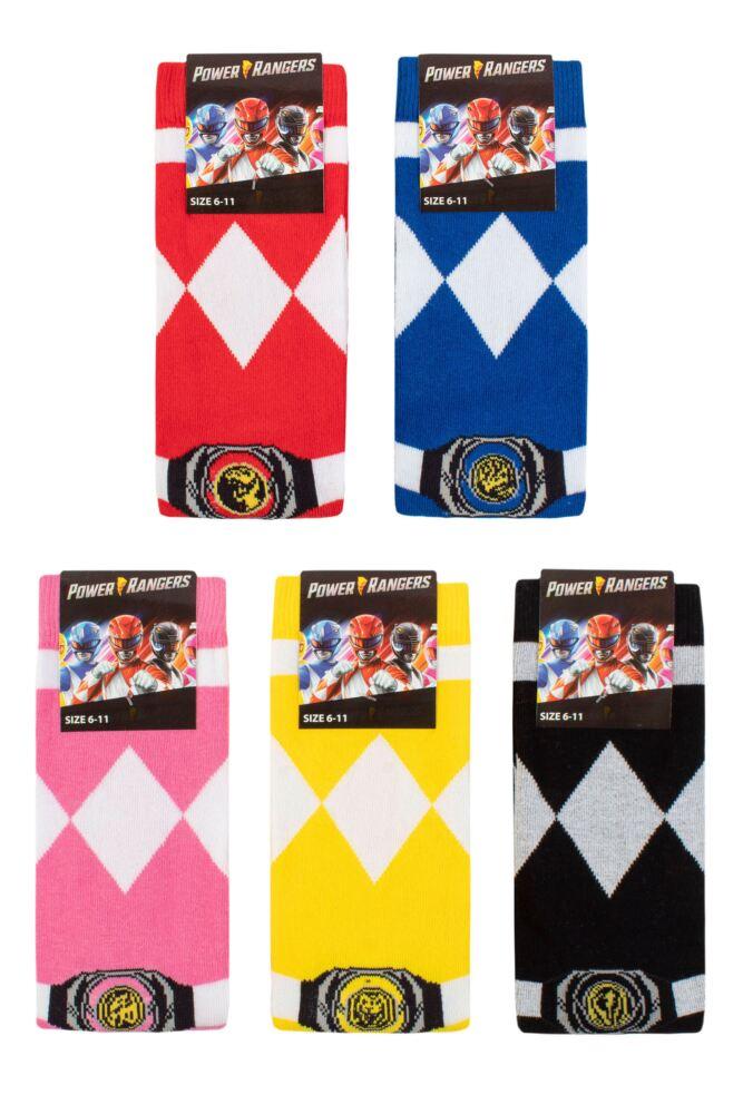 sockshop Film & TV CharactersMens & Womens Cotton Power Rangers Socks 5-Pair