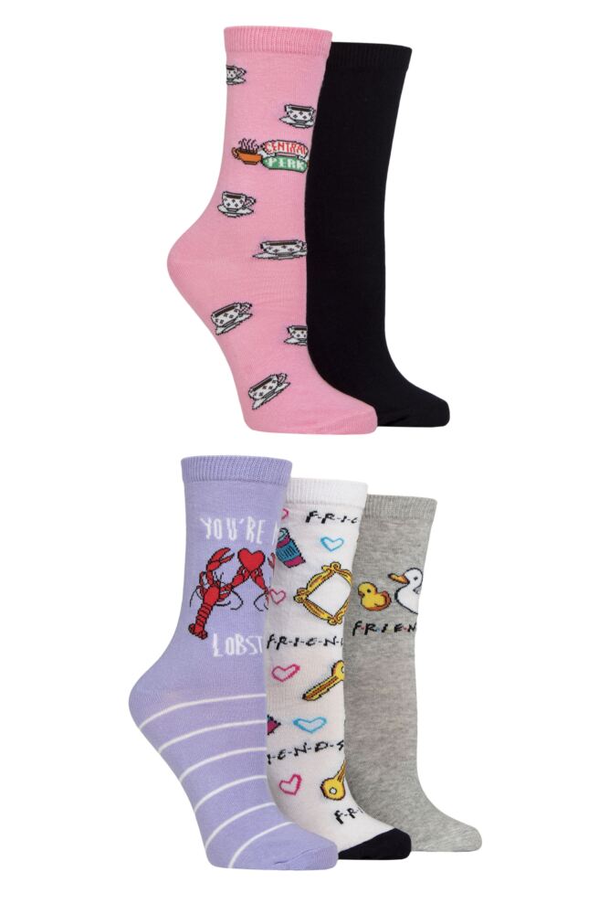 sockshop Film & TV CharactersWomen's Friends Cotton Socks – 5 Pair