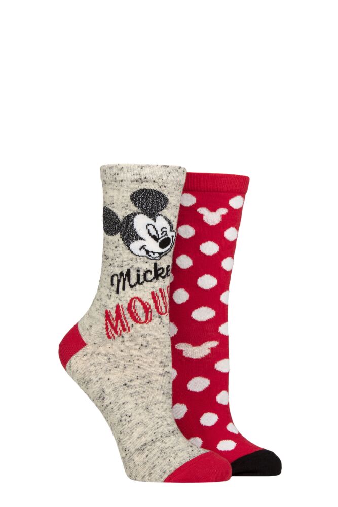 sockshop Film & TV CharactersWomen's Mickey Cotton Socks – 2 Pair