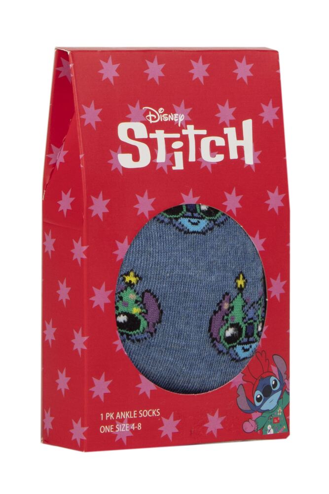 Sockshop Film & TV CharactersWomen's Stitch Christmas Gift Box Cotton Socks – 1 Pair