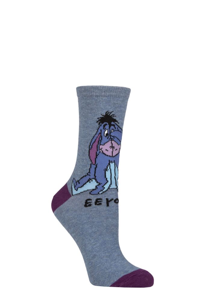 Sockshop Film & TV CharactersWomen's Winnie The Pooh Eeyore Cotton Socks – 1 Pair