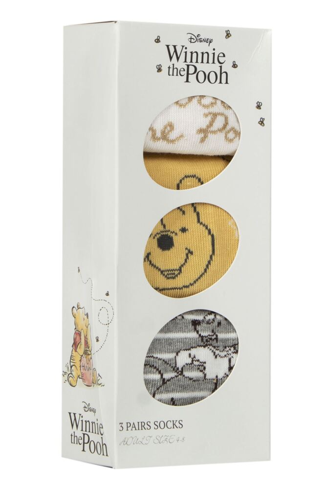 Sockshop Film & TV CharactersWomen's Winnie The Pooh Gift Box Cotton Socks – 3 Pair
