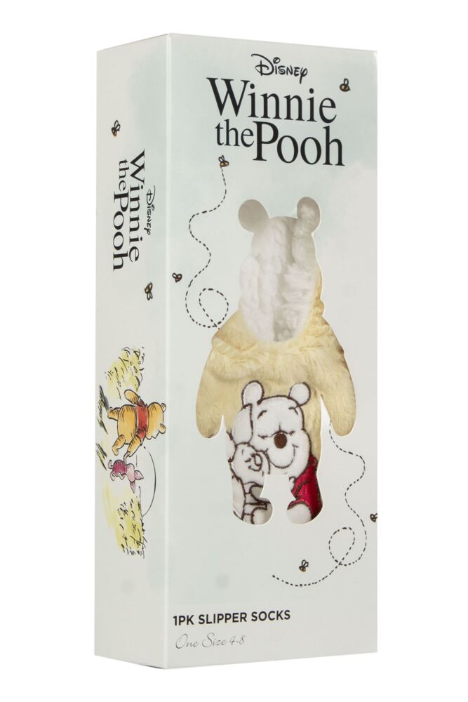Sockshop Film & TV CharactersWomen's Winnie The Pooh Sherpa Lined Slipper Socks Gift Box – 1 Pair