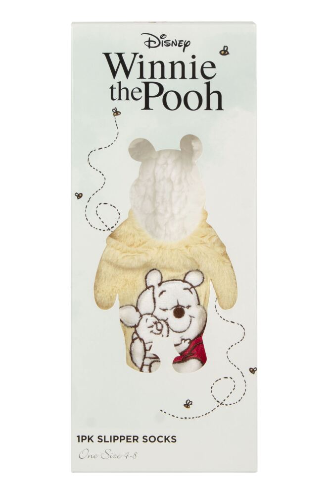 sockshop Film & TV CharactersWomen's Winnie the Pooh Sherpa Lined Slipper Socks Gift Box – 1 Pair