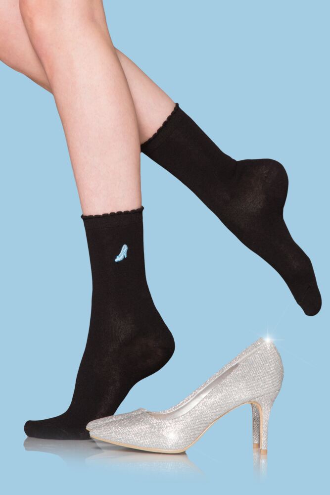 Sockshop Film & TV CharactersWomens Cotton Disney Princesses Embroidered Socks