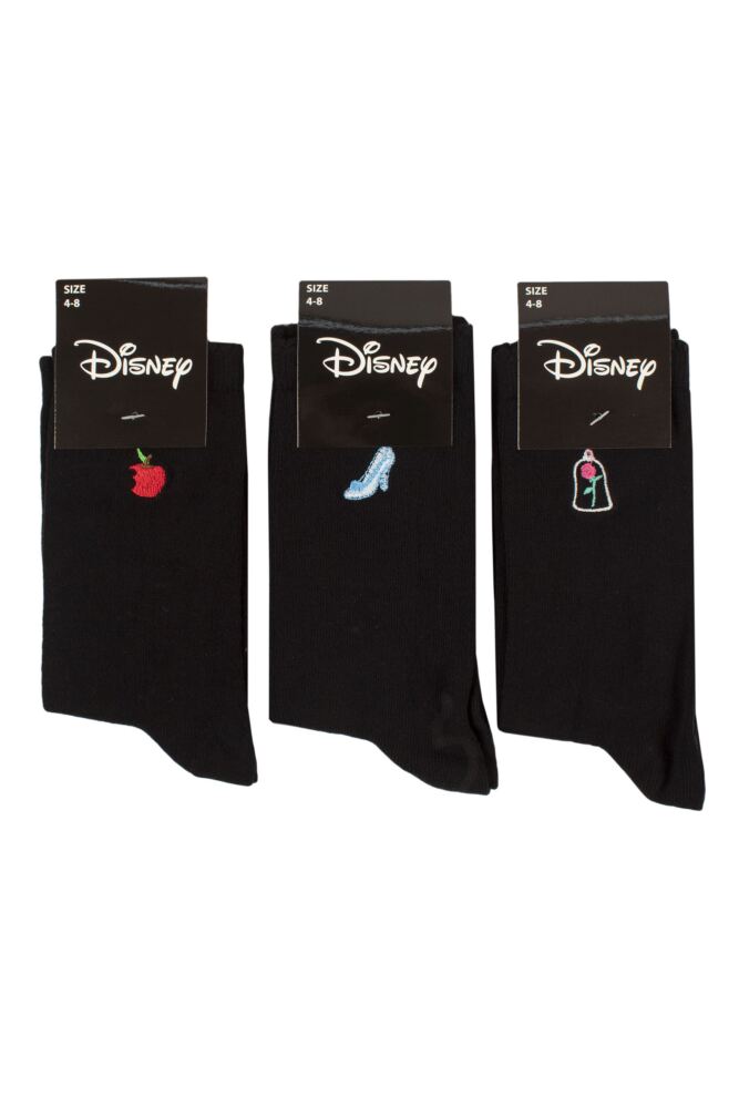 sockshop Film & TV CharactersWomens Cotton Disney Princesses Embroidered Socks