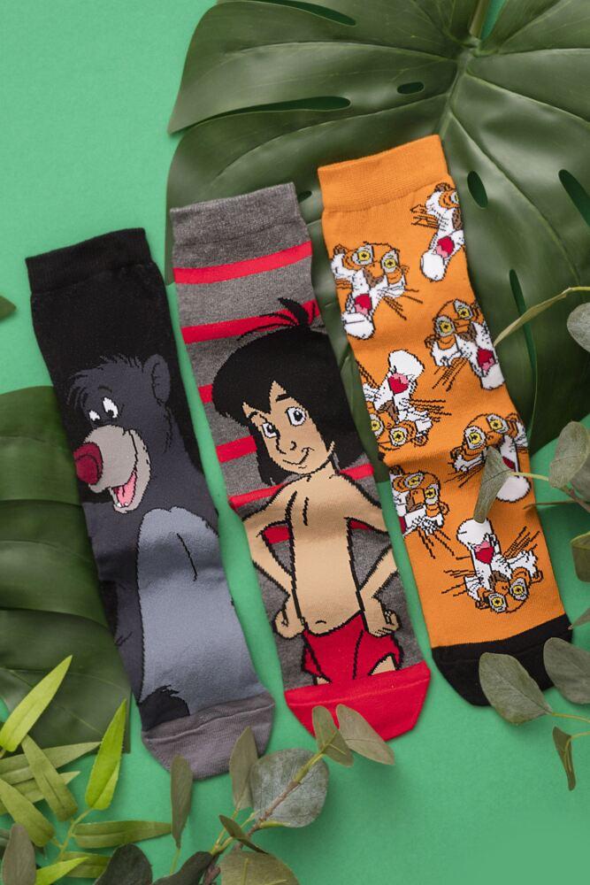 Sockshop Film & TV CharactersWomens Cotton Disney The Jungle Book Socks 3-Pair