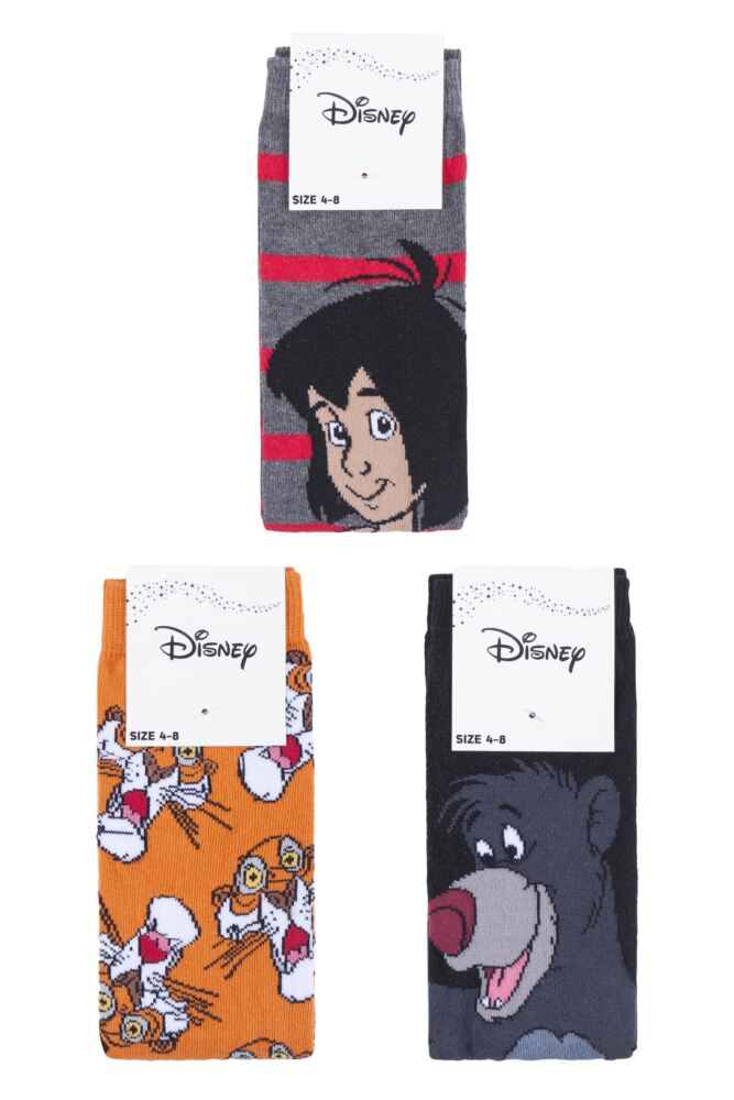 sockshop Film & TV CharactersWomens Cotton Disney The Jungle Book Socks 3-Pair