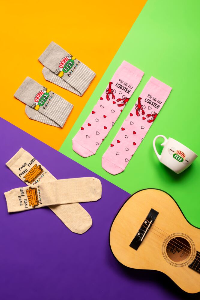 Sockshop Film & TV CharactersWomens Cotton Friends Socks 3-Pair