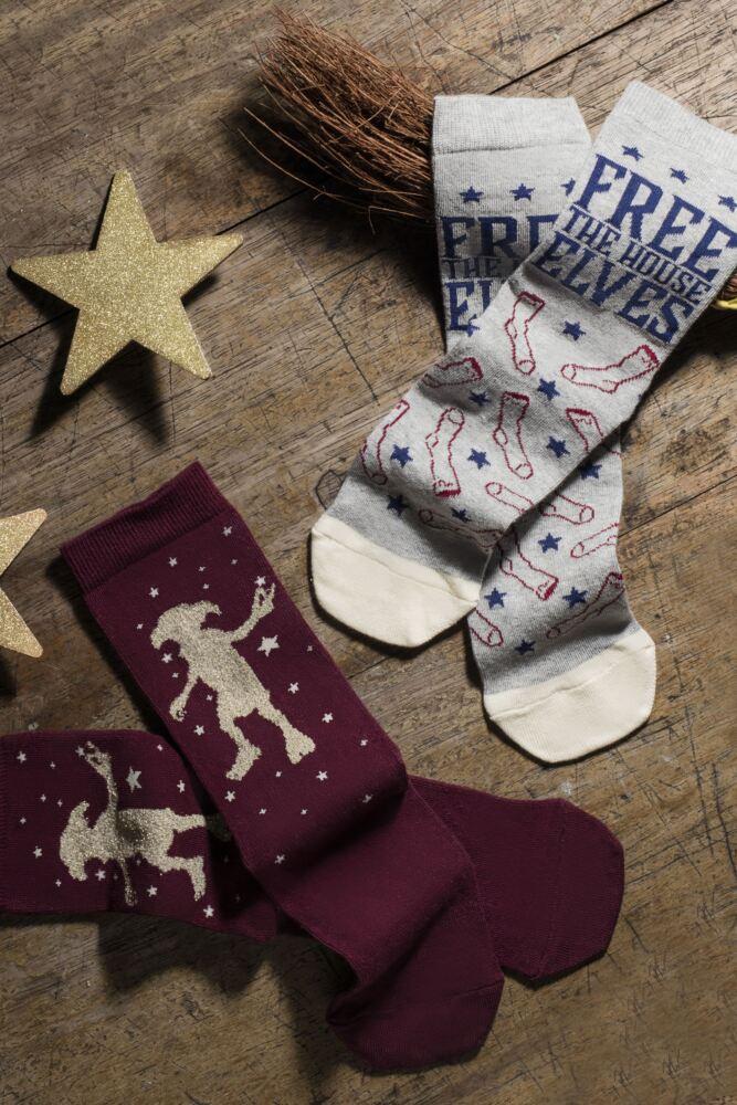 Sockshop Film & TV CharactersWomens Cotton Harry Potter Dobby Socks 2-Pair