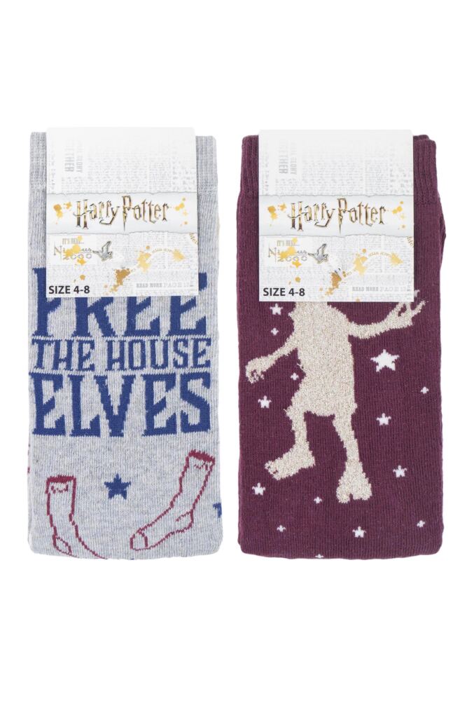 sockshop Film & TV CharactersWomens Cotton Harry Potter Dobby Socks 2-Pair