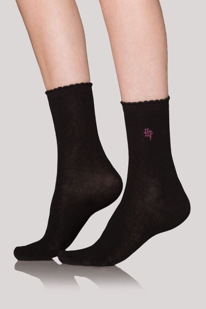 Sockshop Film & TV CharactersWomens Cotton Harry Potter Embroidered Socks 3-Pair