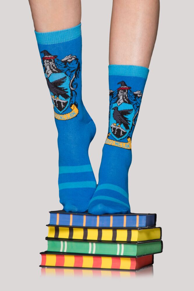 Sockshop Film & TV CharactersWomens Cotton Harry Potter House Badge Socks 4-Pair