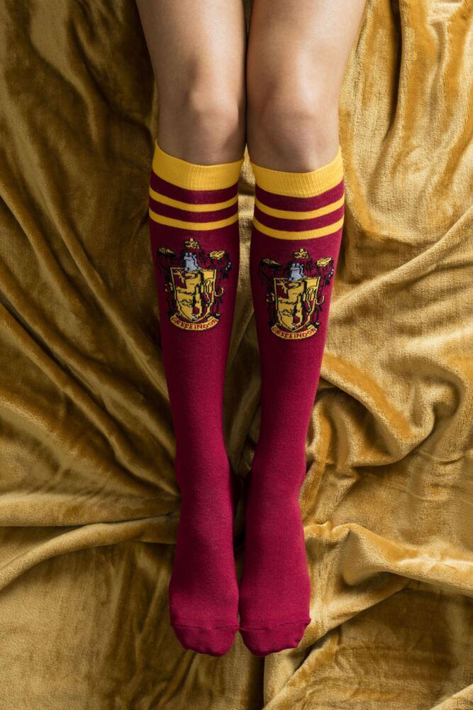 Sockshop Film & TV CharactersWomens Cotton Harry Potter House Badges Knee High Socks 4-Pair