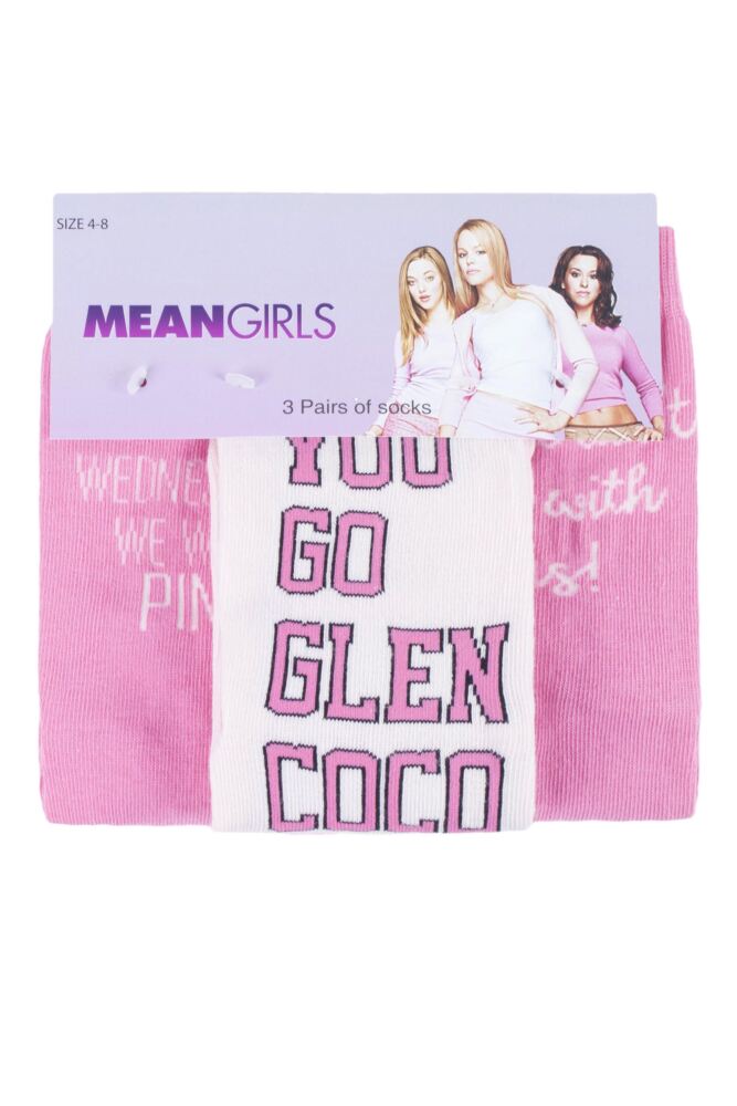 sockshop Film & TV CharactersWomens Cotton Mean Girls Socks 3-Pair