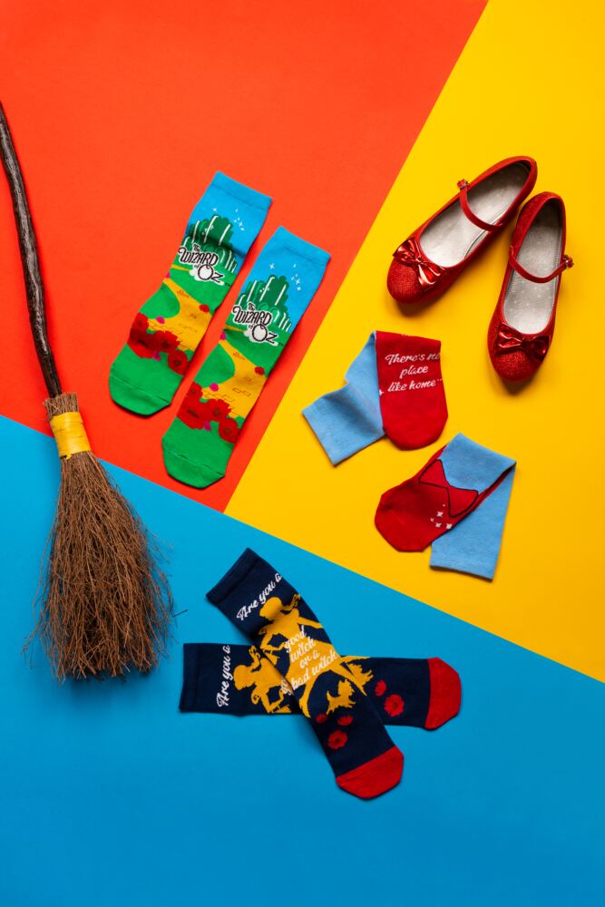 Sockshop Film & TV CharactersWomens Cotton Wizard Of Oz Socks 3-Pair