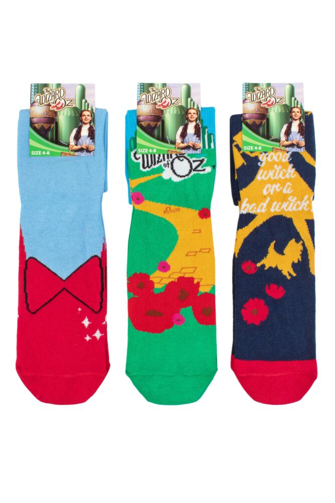 sockshop Film & TV CharactersWomens Cotton Wizard of Oz Socks 3-Pair