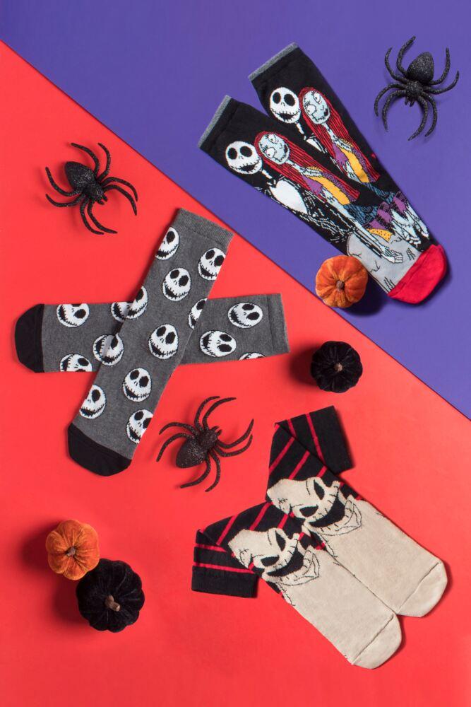 Sockshop Film & TV CharactersWomens Disney The Nightmare Before Christmas Cotton Socks 3-Pair