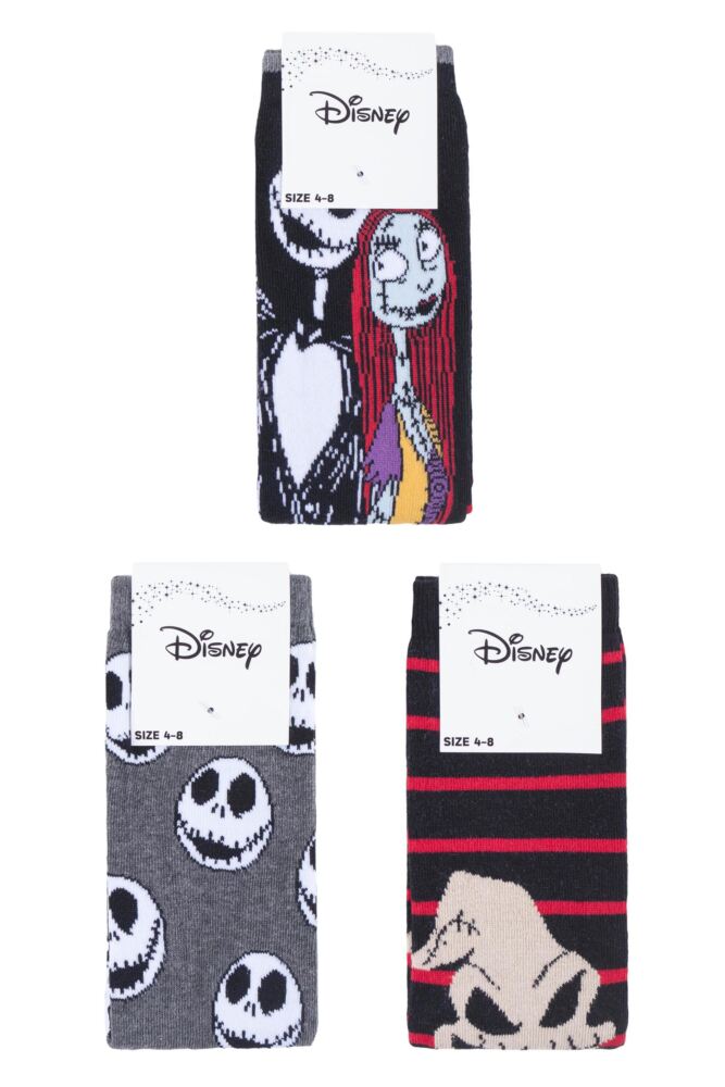 sockshop Film & TV CharactersWomens Disney The Nightmare Before Christmas Cotton Socks 3-Pair