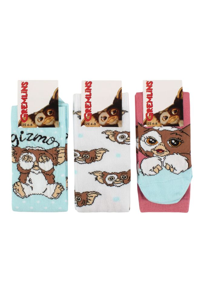 sockshop Film & TV CharactersWomens Gremlins Gizmo Cotton Socks 3-Pair
