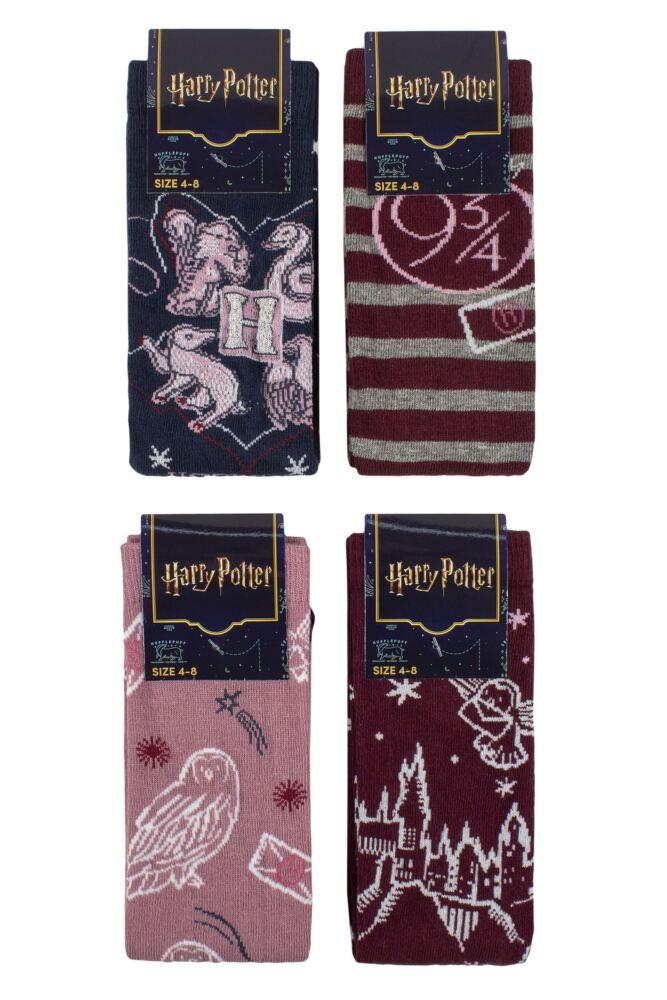 sockshop Film & TV CharactersWomens Harry Potter Hogwarts Cotton Socks 4-Pair