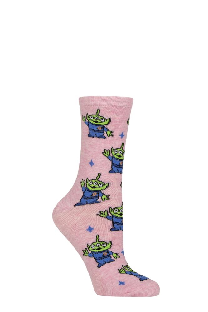 sockshop Film & TV CharactersWomens Toy Story Alien Cotton Socks