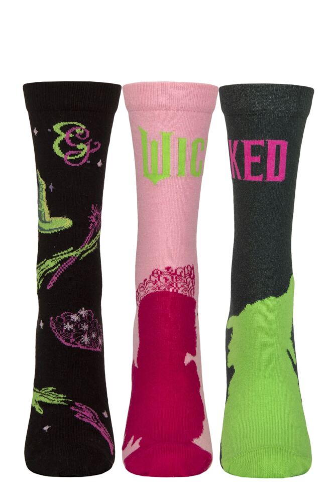 Sockshop Film & TV CharactersWomens Wicked The Musical Socks 3-Pair